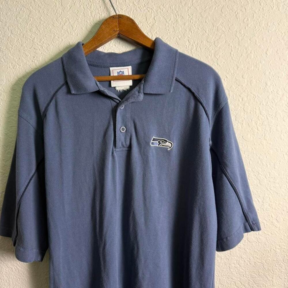 Vintage 90s Seattle Seahawks Men's L Polo Football Sports